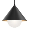 Modernistyczna lampa wisząca Remyck ALM-REMYCK-P-BK nad blat czarna