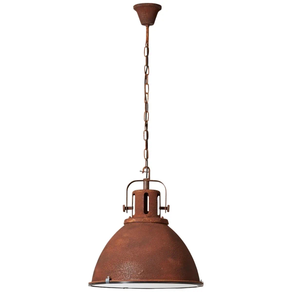 Wisząca lampa retro Jesper 23770/55 na łańcuchu metalowa rdzawa