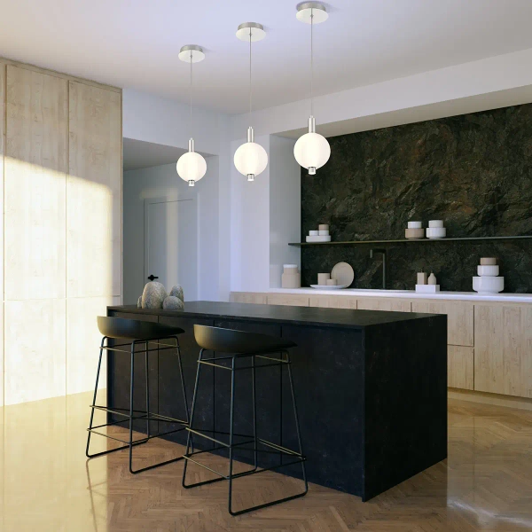 Pojedyncza lampa wisząca Palmas QN-PALMAS-1MP-PN LED 12W 3000K biała