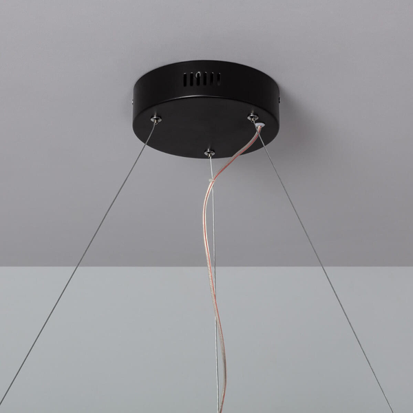 Zwisająca lampa Biuro ABR-LWBO-36W-3000K LED 36W 3000K okrąg czarna