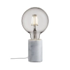 Stołowa lampa na komodę Siv 45875001 marmurowa biała