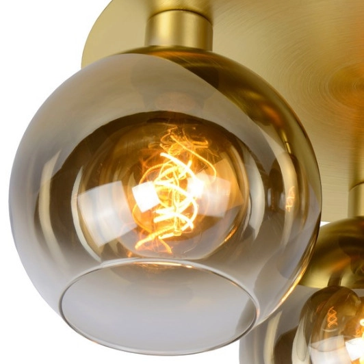 Loftowa LAMPA sufitowa MARIUS 74114/03/02 Lucide szklana OPRAWA plafoniera kule balls złote