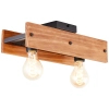 Sufitowa lampa drewniana Calandra 99449/76 czarna brązowa