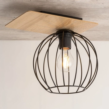 Czarny plafon Cyber 32357 kuchenna lampa nasufitowy druciak