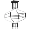 Futurystyczna lampa salonowa ALHA 9055 Shilo LED 72W 3000K czarna