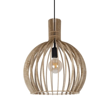 Zwisająca lampa nad stół Winter 40954 Sigma japandi beżowa czarna