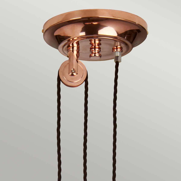 Sypialniana lampa wisząca Provence PV-P-CPR Elstead metal miedziany