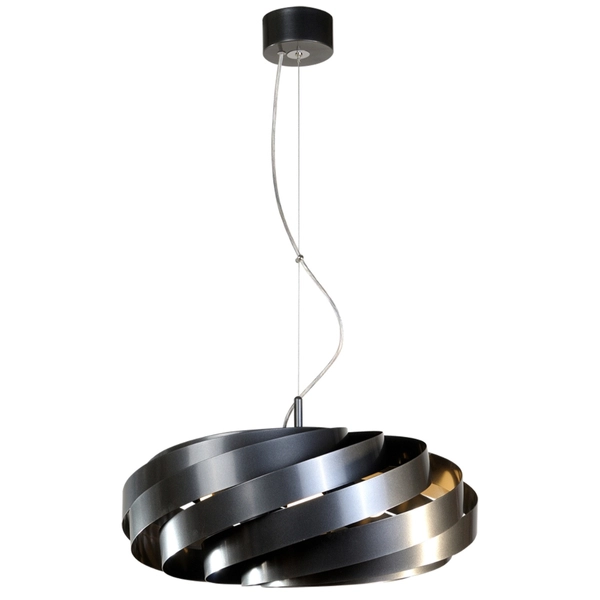 Metalowa lampa wisząca Vento 1136 Zumaline futurystyczna antracyt