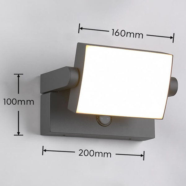 Elewacyjna lampa ścienna Kansas 246869142 IP54 LED 10W 3000K antracyt