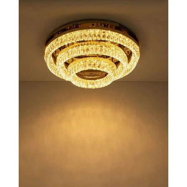 Plafon do jadalni glamour SAVOY MSE1501100531 LED 97W 3000K złoty