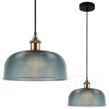 LAMPA wisząca DAVIDE MDM-2916/1 BL Italux szklana OPRAWA zwis niebieski