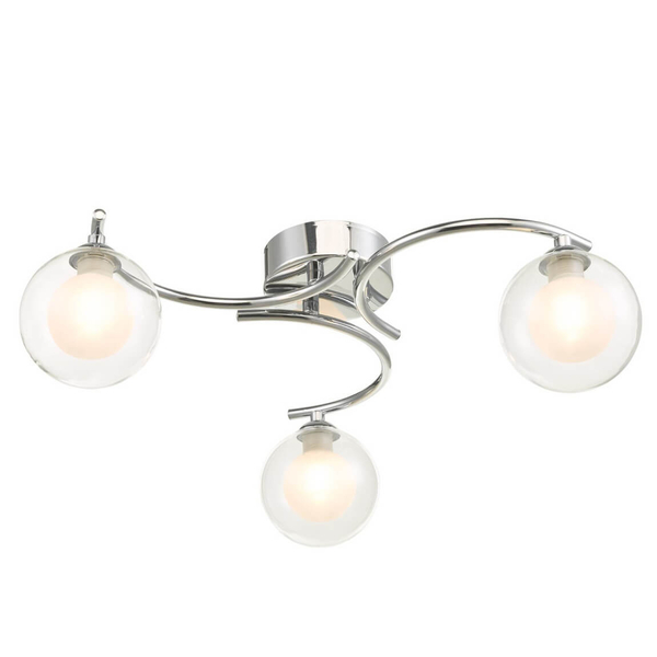 Sufitowa lampa szklana Nakita NAK5350-04 okrągła kule balls chrom