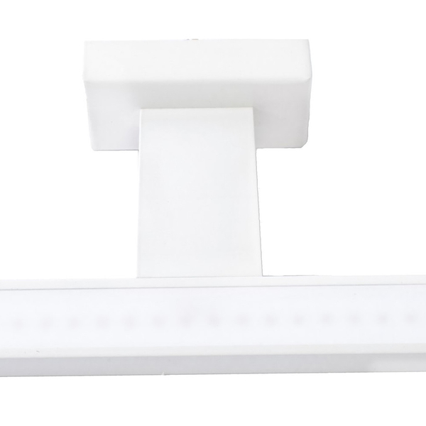 Kinkiet LAMPA ścienna SHINE ML3875 Milagro metalowa OPRAWA listwa nad lustro LED 7W 4000K do łazienki IP44 biała