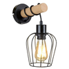 Industrialna LAMPA ścienna FABIAN 5244 Rabalux druciany kinkiet do salonu czarny