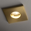 Lampa sufitowa podtynkowa Bahia 10712 IP44 kwadratowa mosiężna złota