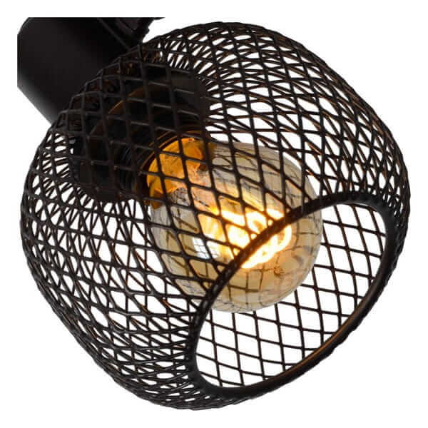 Regulowana LAMPA ścienna MAREN 77978/01/30 Lucide metalowa OPRAWA loftowy spot sufitowy reflektorek czarny