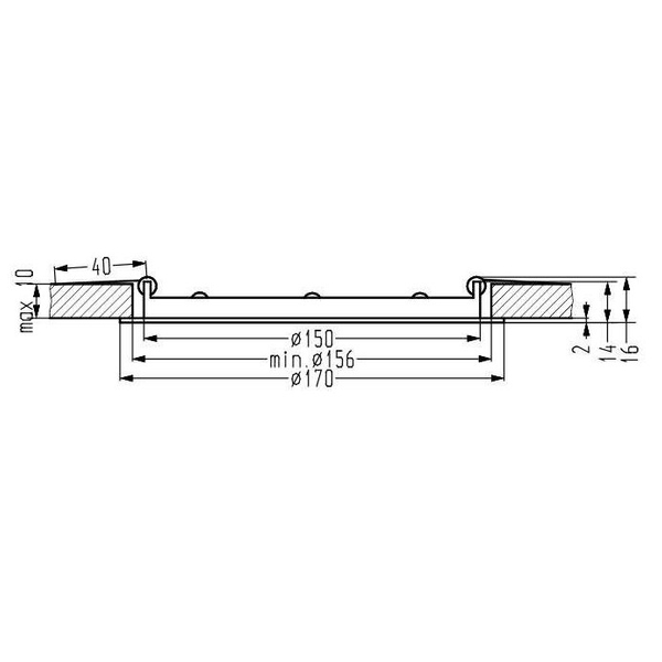 Wpuszczana lampa sufitowa LED 9W 6500K oczko do kuchni białe