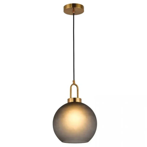 Minimalistyczna lampa wisząca 19177 szklana kula do kuchni mosiądz