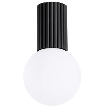 Kulista lampa sufitowa HALO SL.1713 okrągła szklana biała czarna
