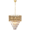 Dekoracyjna LAMPA wisząca MADISON ML5992 Milagro kryształowa OPRAWA glamour crystal ZWIS na łańcuchu złoty przezroczysty