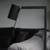Stojąca lampa salonowa Lesley 03725/01/30 Lucide tuba metalowa czarna