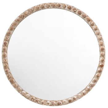 Lustro vintage okrągłe Millbrook 5056693538004 szklane naturalne