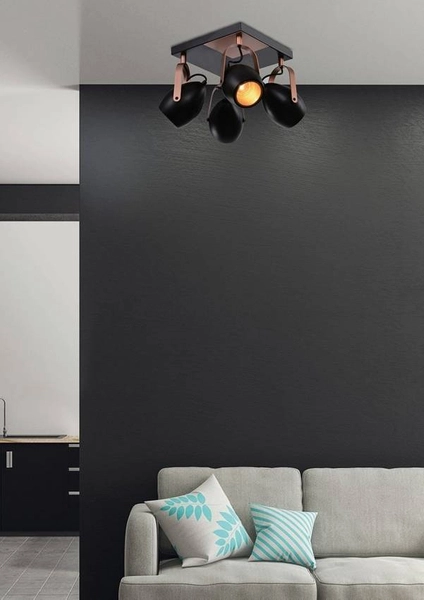 Plafon regulowany Anica 98-83128 Candellux metalowy czarny miedziany