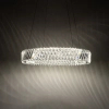 Kryształowa lampa wisząca LUXORA 11705 LED 30W 3000K glamour nikiel
