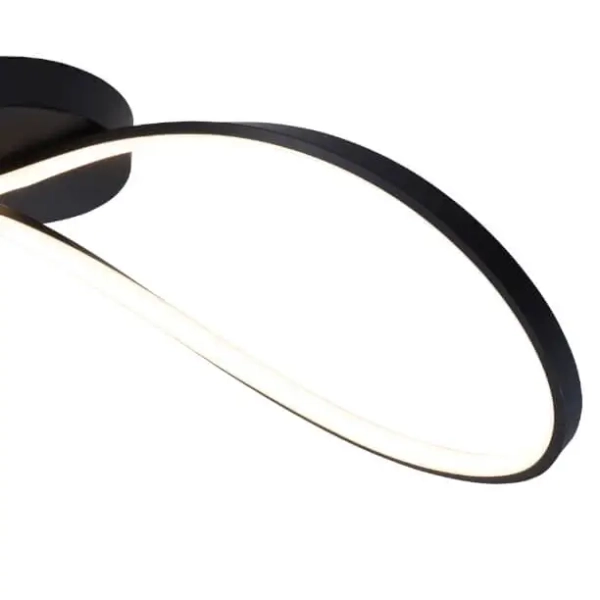 Sufitowa lampa ledowa Erda 19600C-BK Zumaline 45W 3000-6000K wstążka czarna