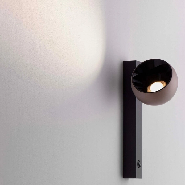 Regulowany kinkiet ścienny FRONTERA LE44939 LED 10W 3000K czarny złoty