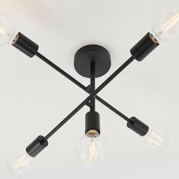 Sufitowa lampa do salonu Studio 79502 loftowa czarny matowy