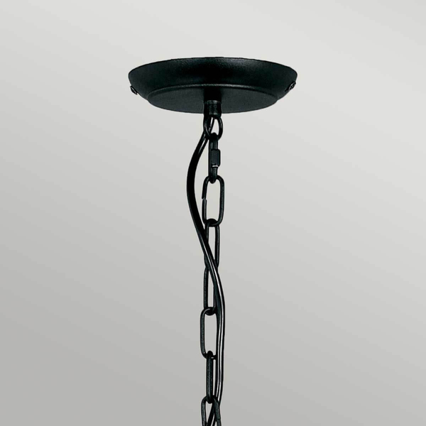 Żyrandol nad stół Artisan ART5-BLACK Elstead na łańcuhu metalowy czarny