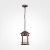 Wisząca lampa Salamanca O031PL-01BR szklana brązowa