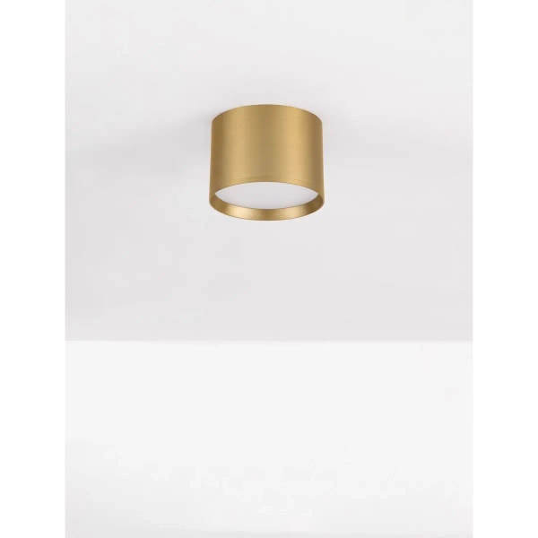 Ledowy okrągły plafon RINVELA LE45505 LED 17W 3000K złota