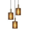 Wisząca potrójna lampa Lambres 45410/13/41 Lucide nad wyspę szara
