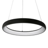 Wisząca lampa okrągła Alessia LED 50W 3000K ring do salonu czarny