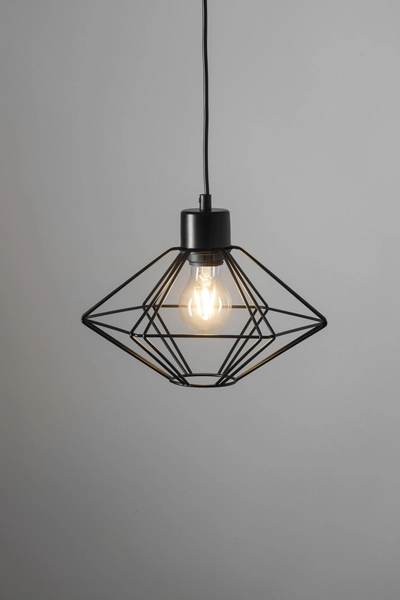 Industrialna lampa wisząca Vario industrial do holu czarna