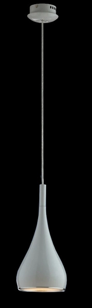 Kropla LAMPA wisząca ANON WHITE MA01986CA-001 Italux metalowa OPRAWA zwis łezka biała