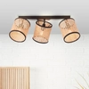 Lampa sufitowa Wiley 99535/06 na listwie rattan beżowy czarna