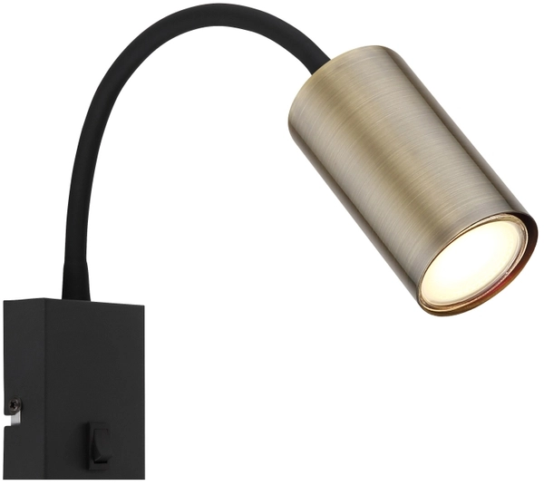 Kinkiet kierunkowy Robby 57911WM flex czarna mosiądz