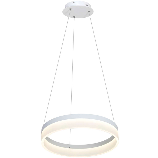LAMPA wisząca RING ML405 Milagro okrągła OPRAWA zwis LED 24W 4000K pierścień circle ring biały alvendre