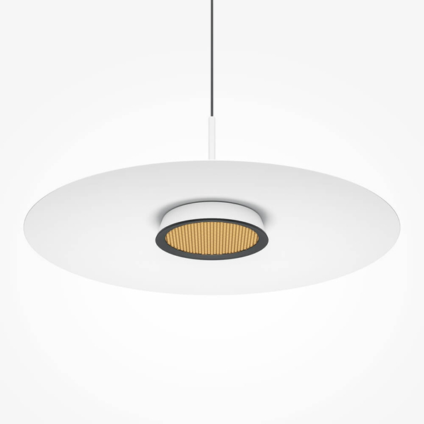 Okrągła lampa zwieszana El MOD041PL-L15W3K1 LED 12W 3000K biały czarny