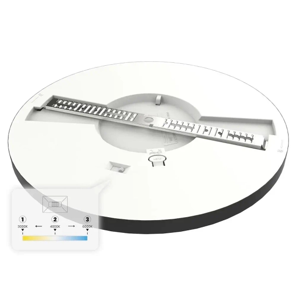 Salonowa sufitowa lampa Evora ML1790 LED 18W 3CCT okrągła czarny