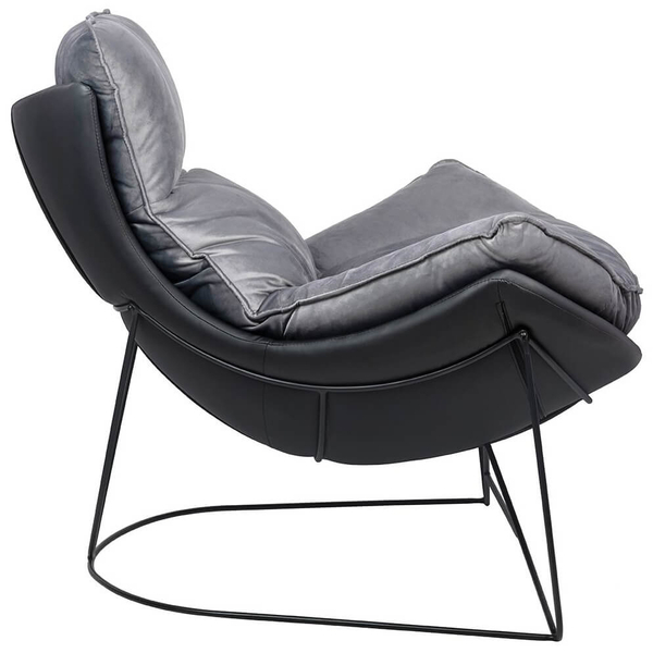 Salonowy fotel Otilia Stand Velvet MSE011000302.V23 z welurową poduszką
