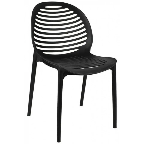 Krzesło do ogrodu SUNNY czarne KH010100217 wys. 84,5 cm na taras