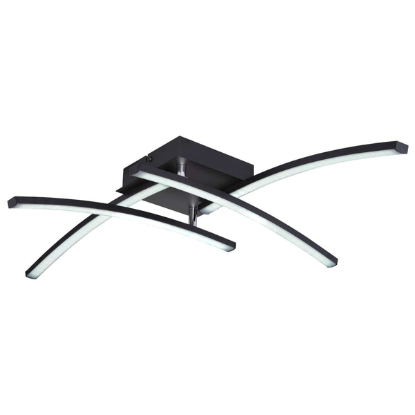 LAMPA sufitowa TANSY 67129-24 Globo metalowa OPRAWA plafon LED 24W 3000K-6000K regulowany czarny