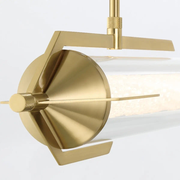 Wisząca lampa szklana tuba Espada QN-ESPADA-LP-BG LED 38W 3000K złoty
