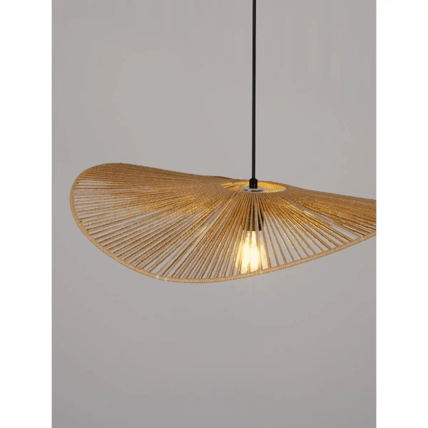 Wisząca lampa boho ANVOLTO LE45372 sznurek naturalny