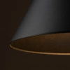 Nowoczesna lampa wisząca CONO 10057 do salonu stożek czarny