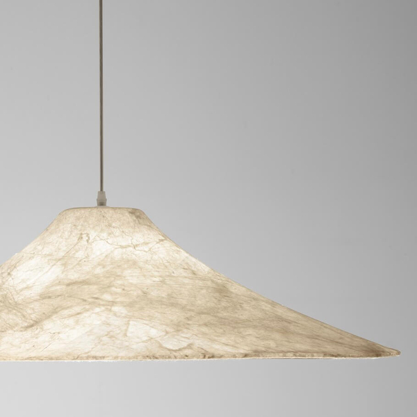 Wisząca lampa do sypialni CHANCAY LE44600 materiałowa biały